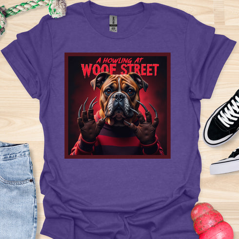 A Howling at Woof Street - Halloween - V4 - Innocent Bulldog, its not me! T-Shirt
